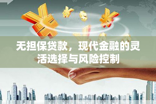 振安无担保贷款，现代金融的灵活选择与风险控制