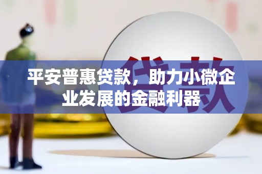 振安平安普惠贷款，助力小微企业发展的金融利器