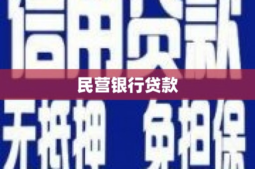 振安民营银行贷款
