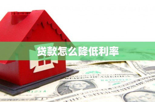 振安贷款怎么降低利率