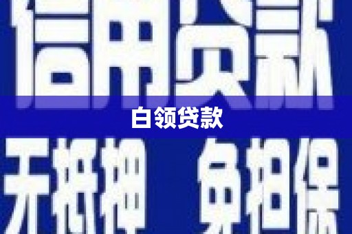 振安白领贷款